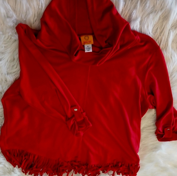 Ruby Rd. Vibrant Red Top - Picture 5 of 5